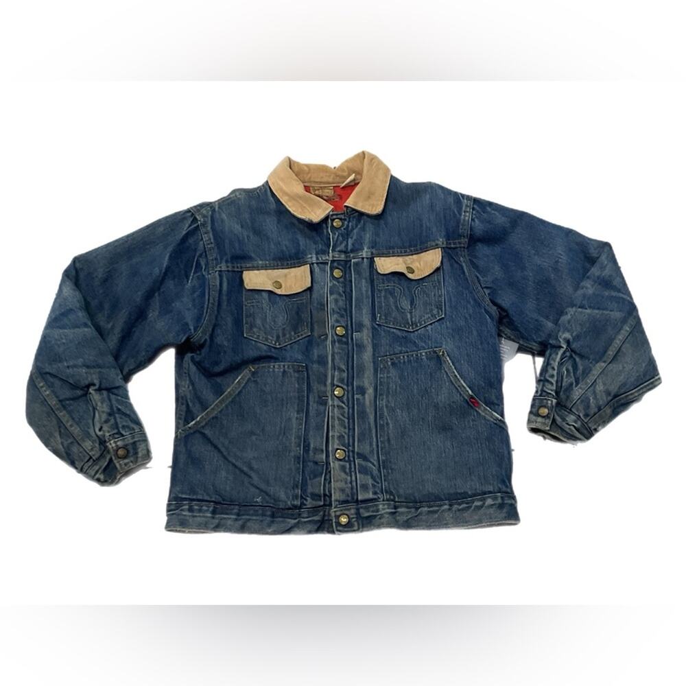 Vintage Big Smith Buckaroo Denim Quilted Lined Jacket
